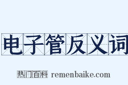 电子管反义词是什么意思的图片